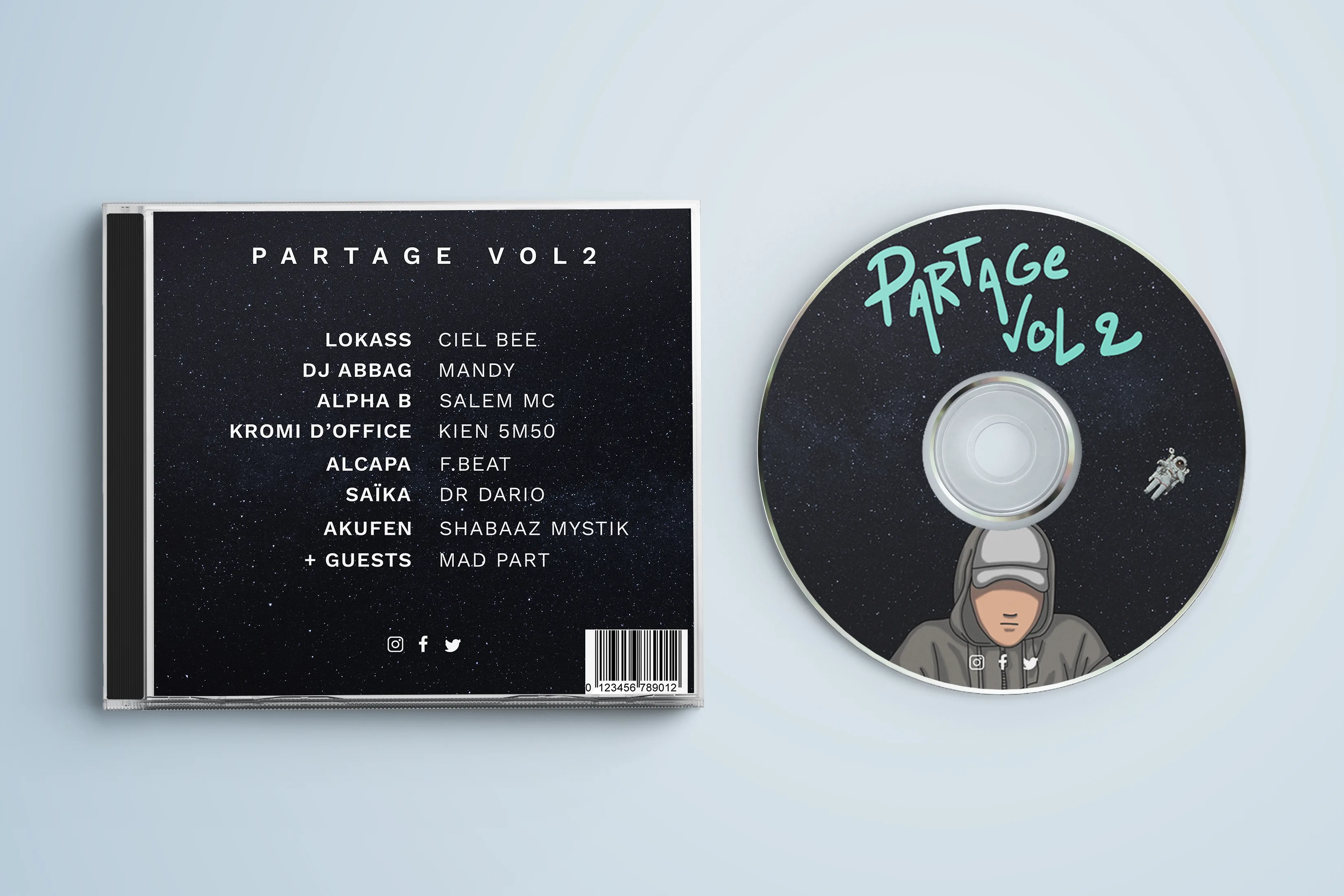 Cover arrière album musique